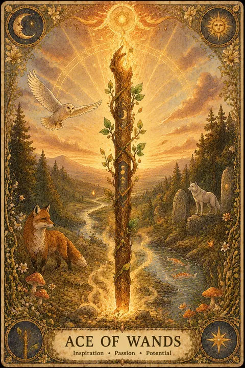 Wands tarot card
