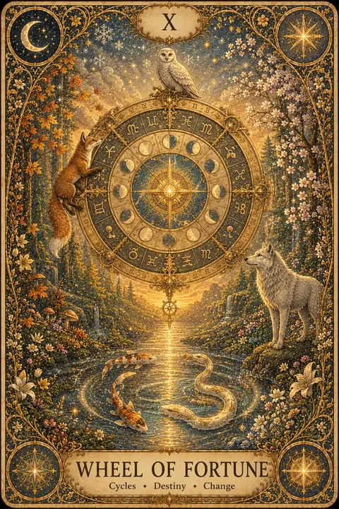 Wheel of Fortune tarot card