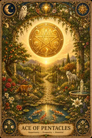 Ace of Pentacles tarot card