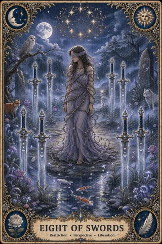 Eight of Swords tarot card