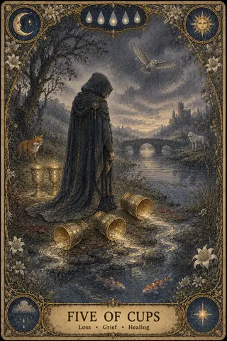 Five of Cups tarot card