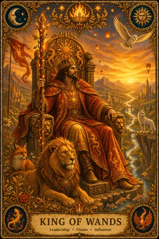 King of Wands tarot card