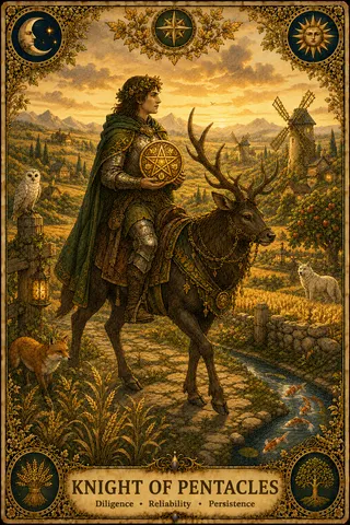 Knight of Pentacles tarot card