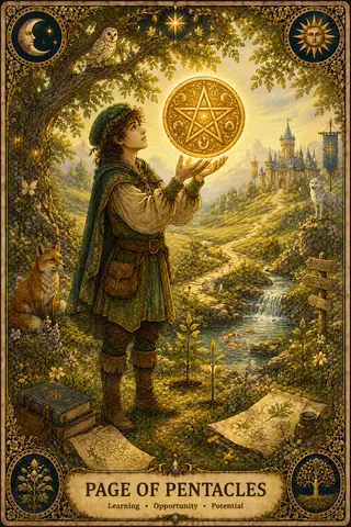 Page of Pentacles tarot card