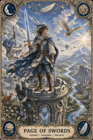 Page of Swords tarot card