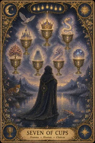 Seven of Cups tarot card