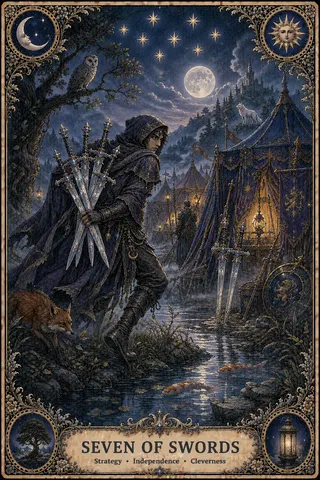 Seven of Swords tarot card