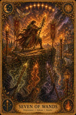 Seven of Wands tarot card