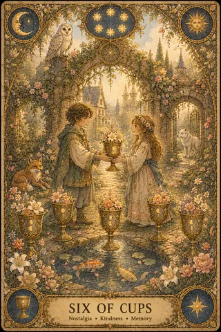 Six of Cups tarot card