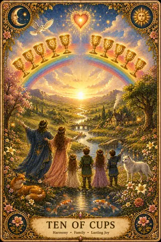 Ten of Cups tarot card