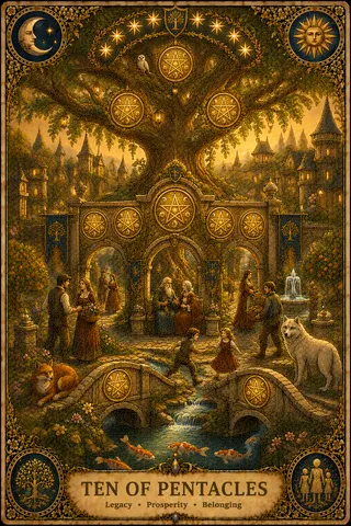 Ten of Pentacles tarot card