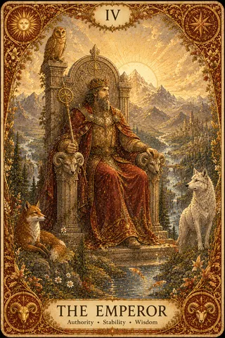 The Emperor tarot card