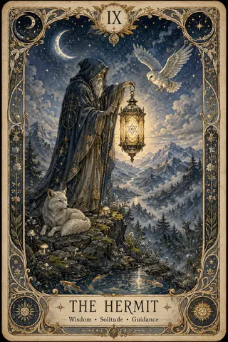 The Hermit tarot card