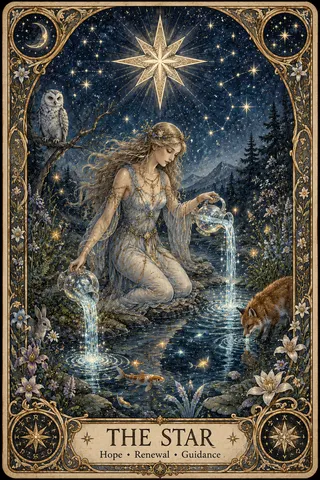 The Star tarot card