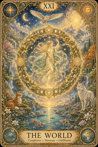 The World tarot card