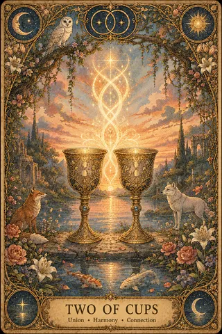 Two of Cups tarot card