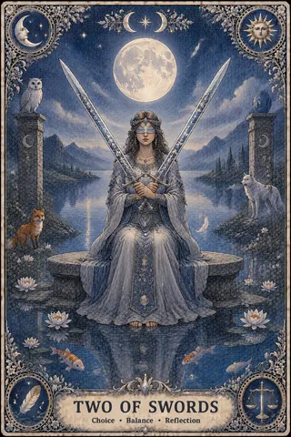 Two of Swords tarot card