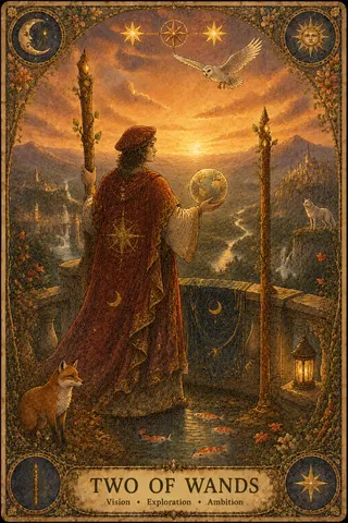 Two of Wands tarot card