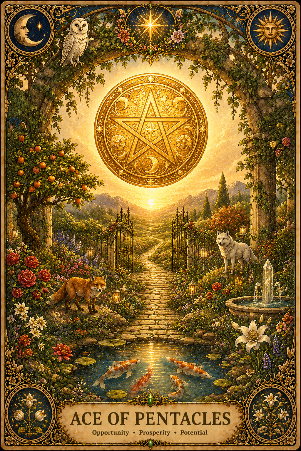 Ace of Pentacles tarot card