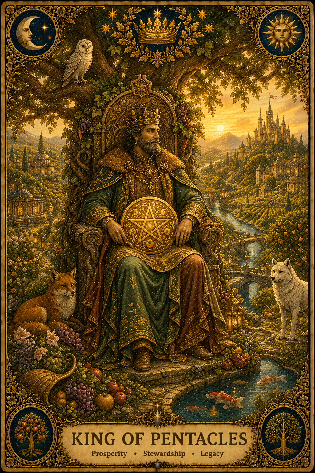 King of Pentacles tarot card