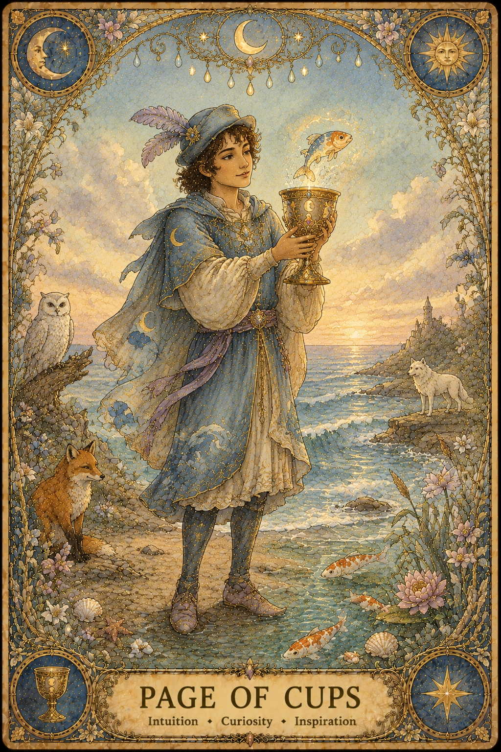 Page of Cups tarot card
