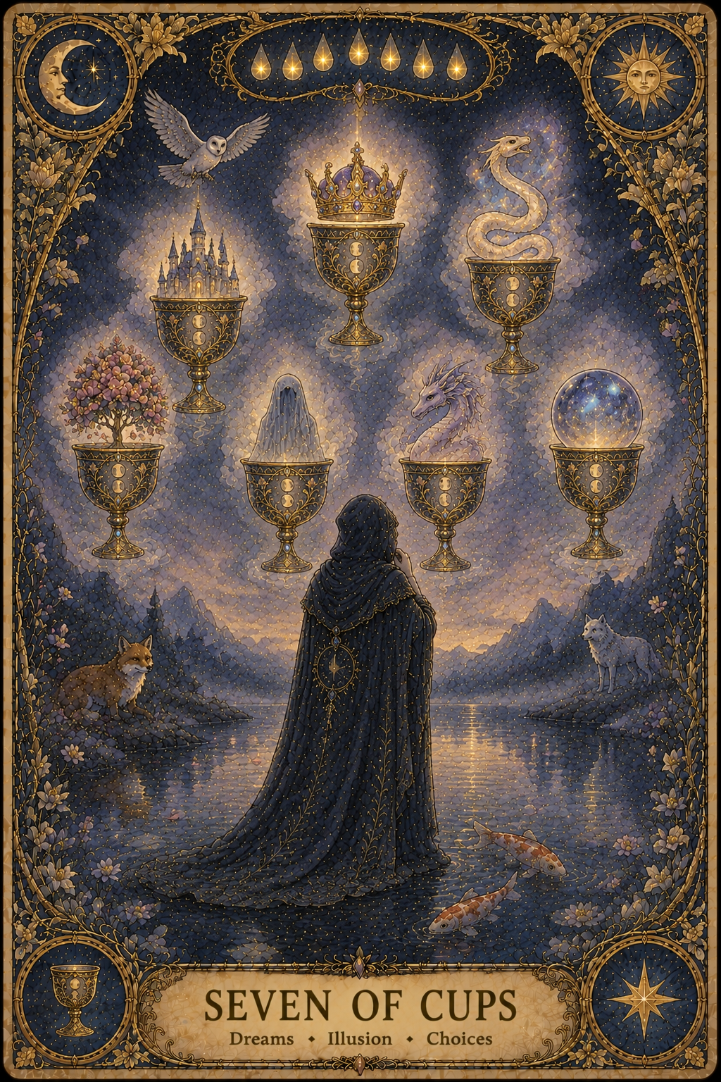 Seven of Cups tarot card