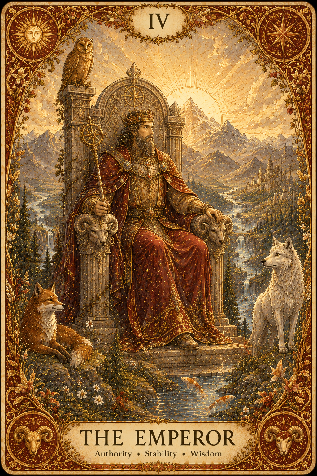 The Emperor tarot card