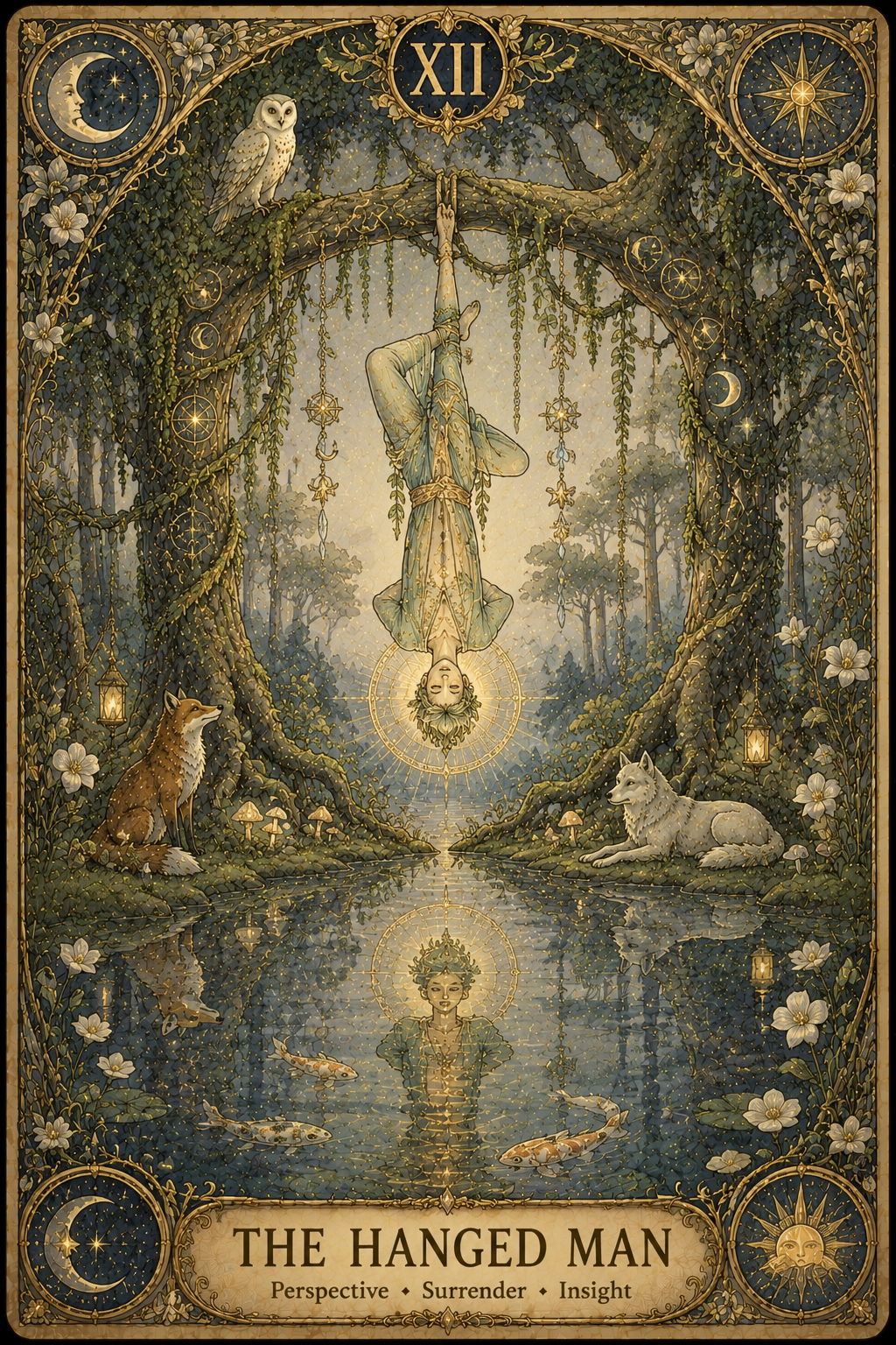 The Hanged Man tarot card