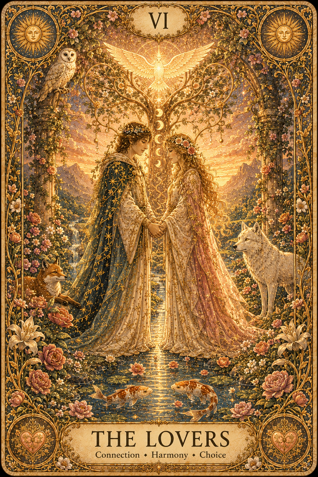 The Lovers tarot card
