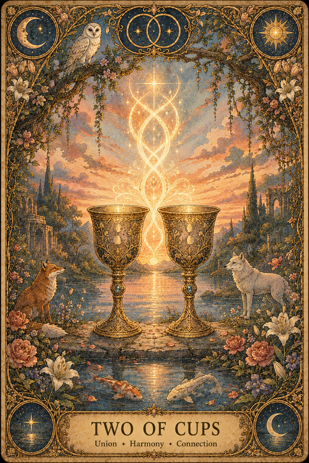 Two of Cups tarot card
